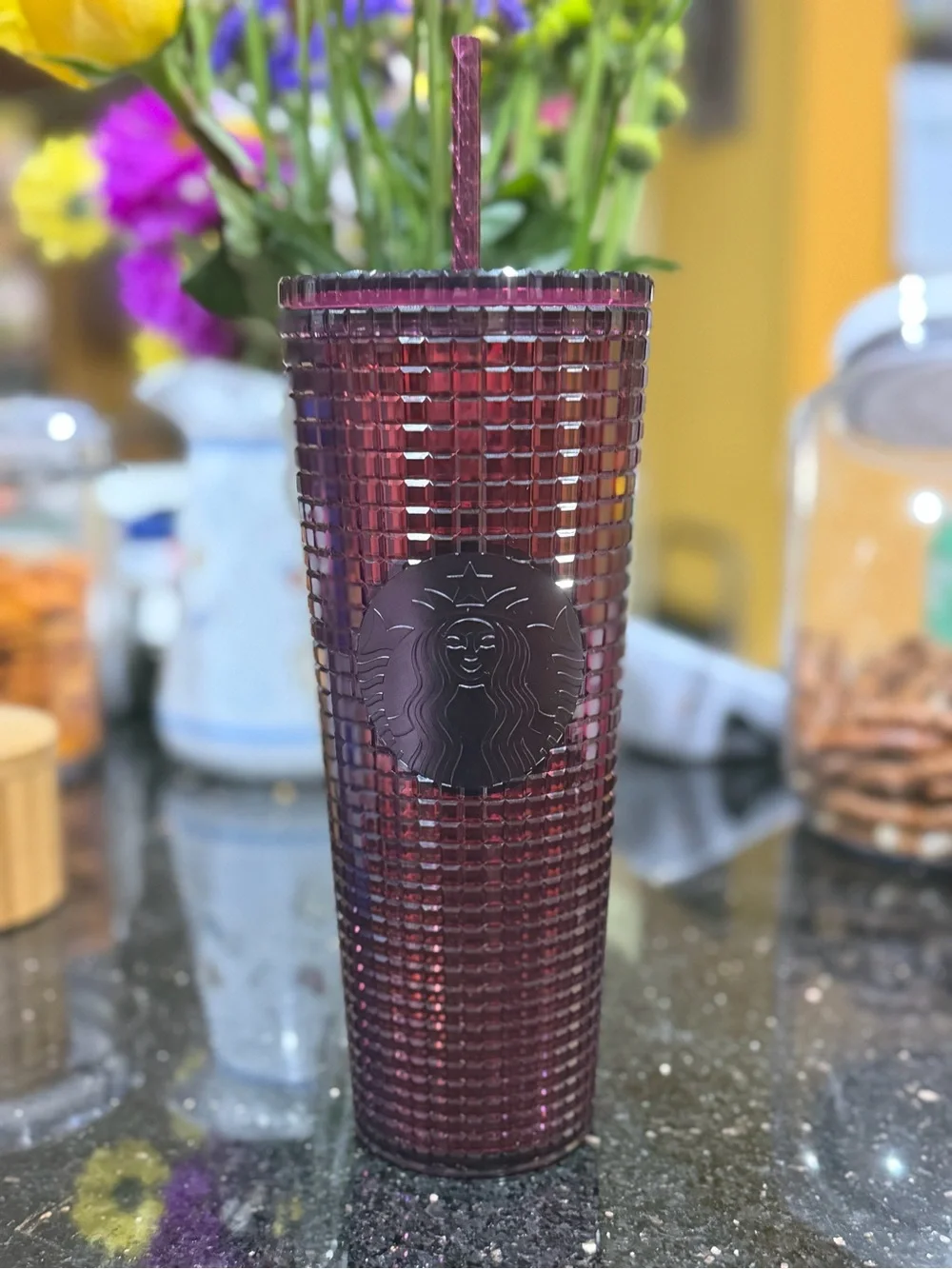 Starbucks Studded Tumbler in Plum/Purple